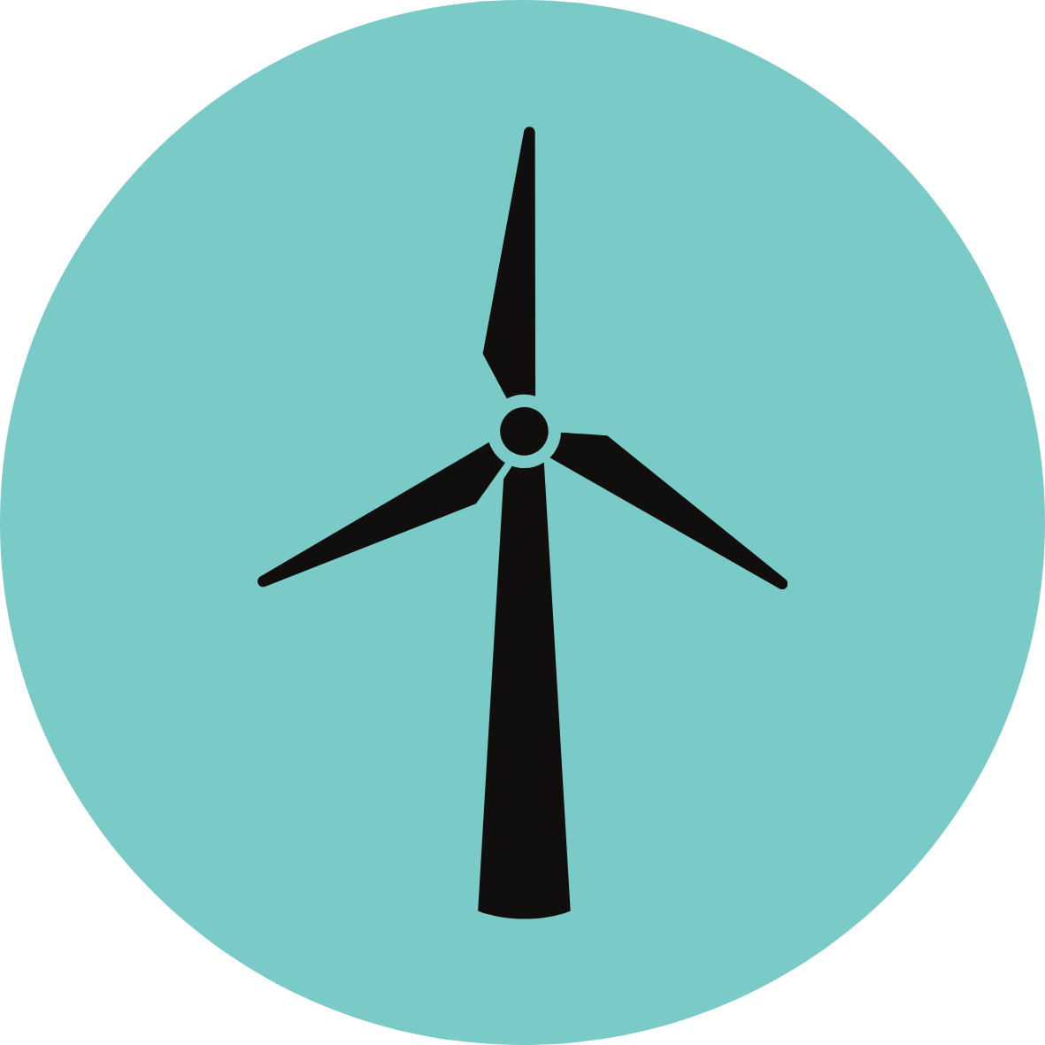 An icon of a wind turbine