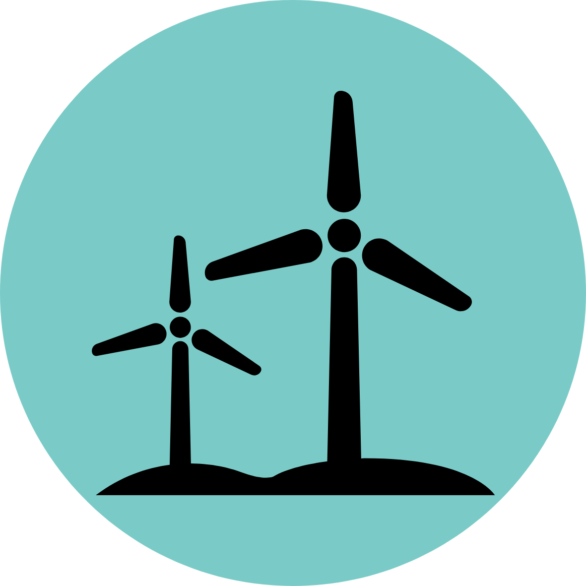 Icon of 2 wind turbines