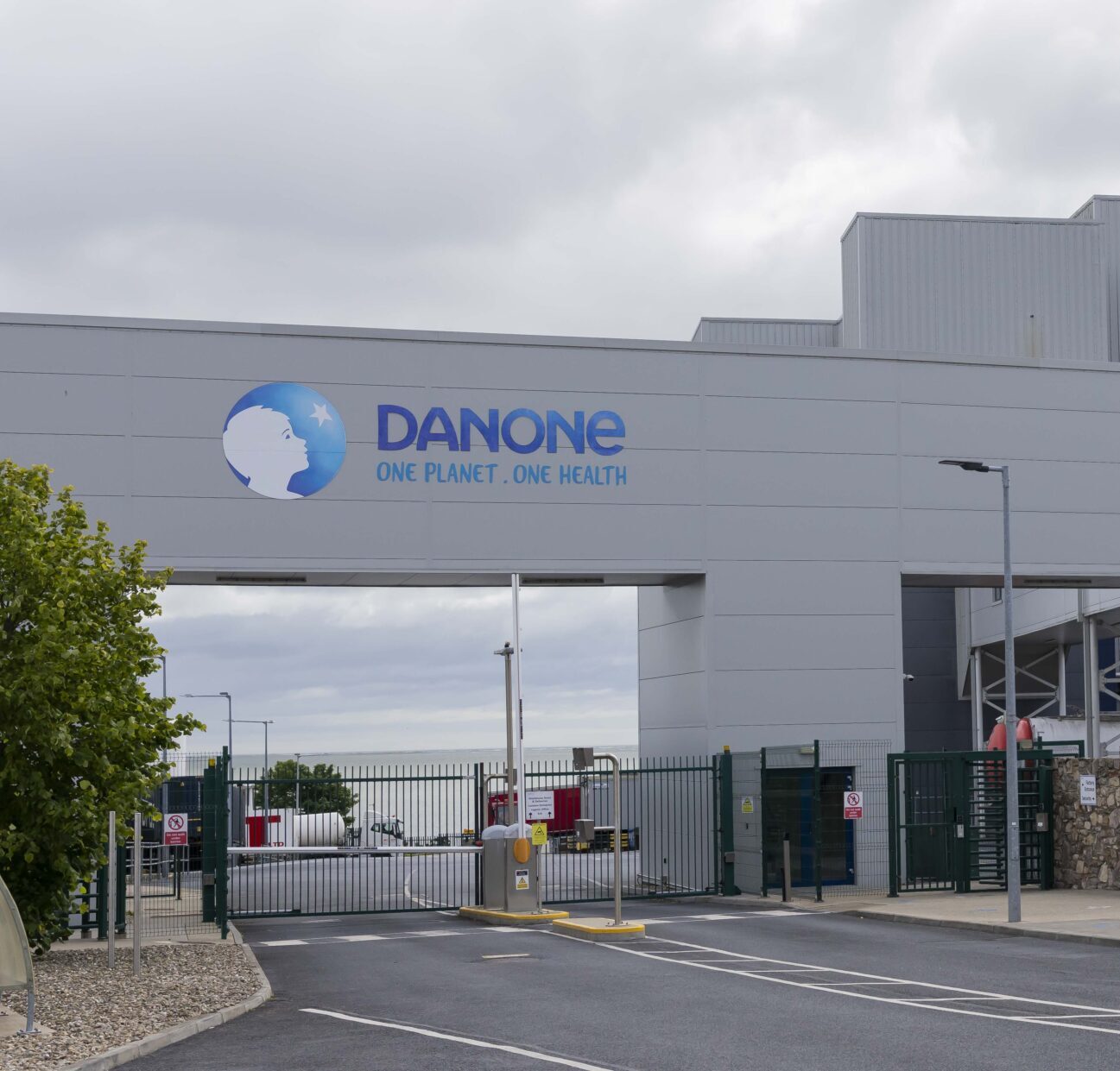 Large grey manufacturing plant for Danone in County Wexford