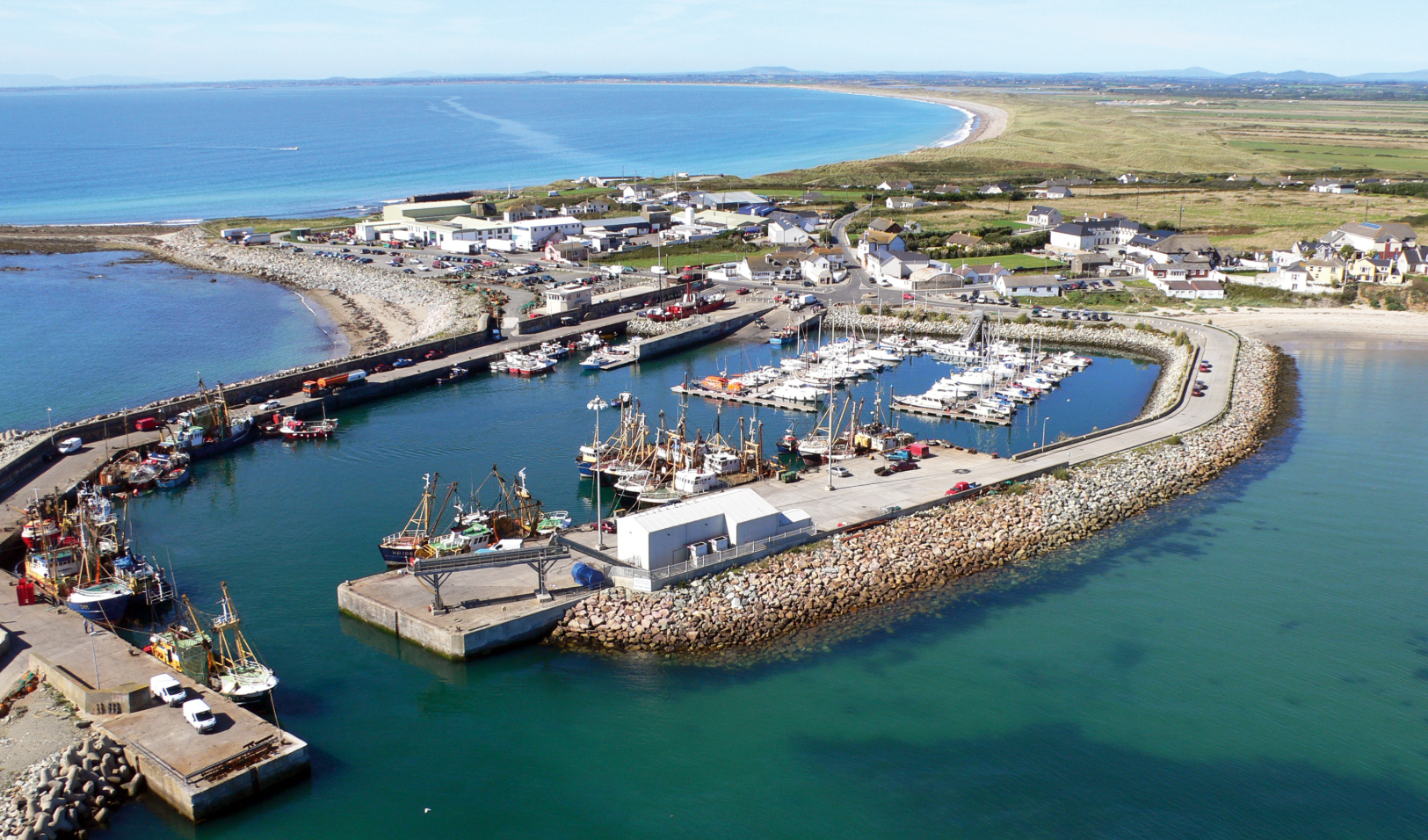 Overhead shot of Kilmore Quay harbour