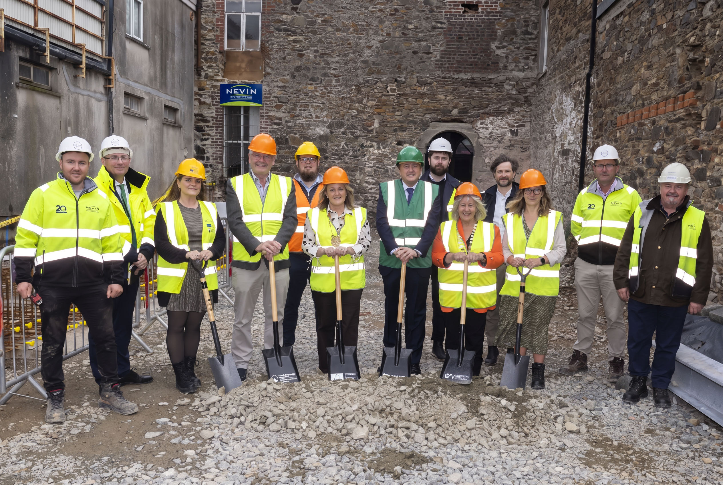 Minister James Browne TD Performs Official Turning of the Sod Ceremony for €9m Gorey Market House Regeneration Project